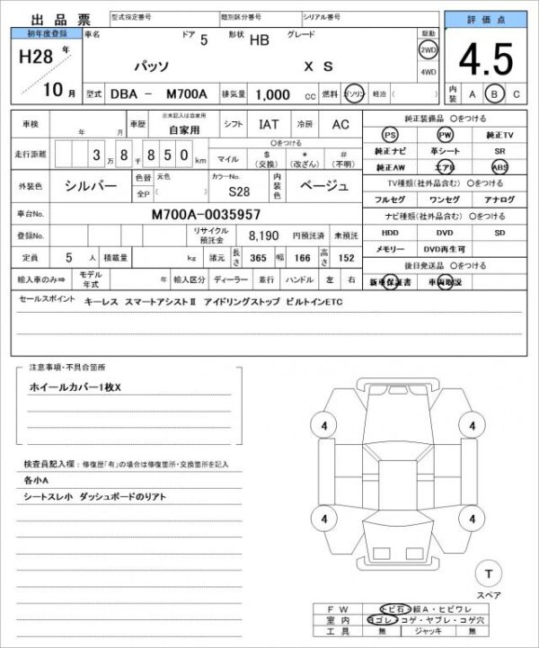 Ref:AUX-18864233 TOYOTA PASSO 2016 - Image 21
