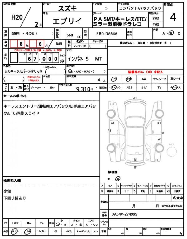 Ref:AUX-18873715 SUZUKI EVERY 2008 - Image 21