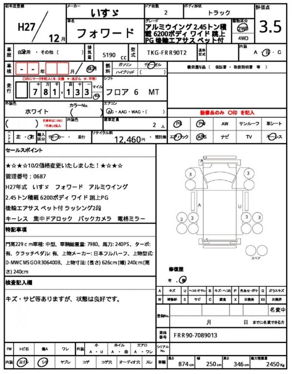 Ref:AUX-18875557 ISUZU FORWARD 2015 - Image 21