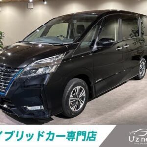 2020 Nissan Serena black hybrid used car Japan export