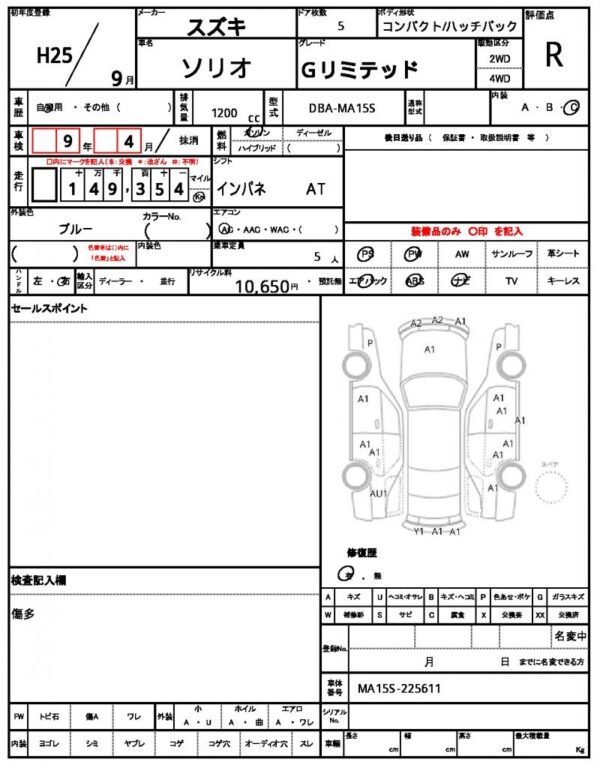 Ref:AUX-18908973 SUZUKI SOLIO 2013 - Image 21