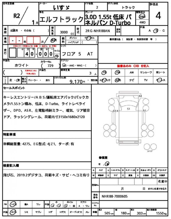 Ref:AUX-18910623 ISUZU ELF TRUCK 2020 - Image 21