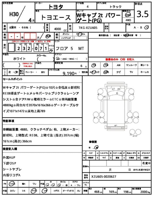 Ref:AUX-18910634 TOYOTA TOYOACE 2018 - Image 21