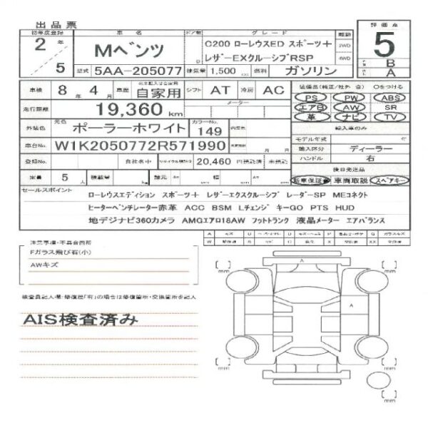 Ref:AUX-18912690 MERCEDES BENZ C-CLASS 2020 - Image 11