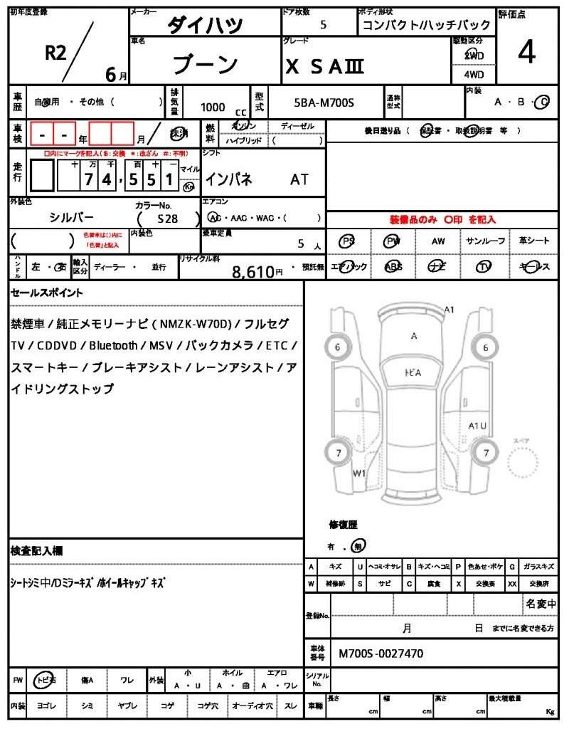 Ref:AUX-18926274 DAIHATSU BOON 2020 - Image 10