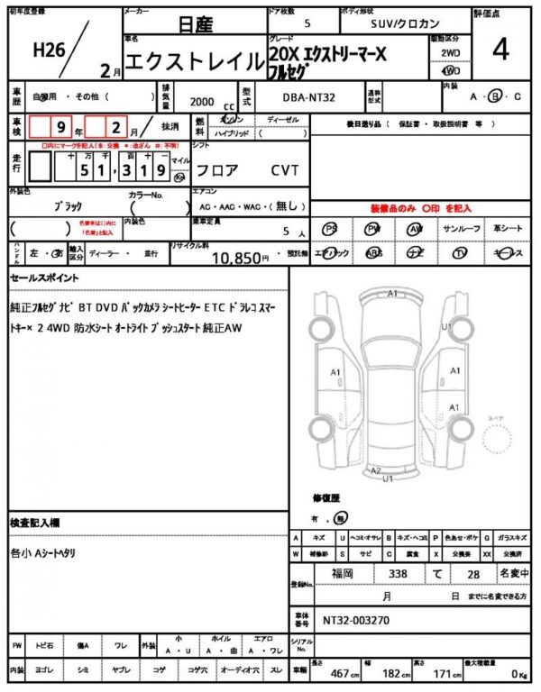 Ref:AUX-18926717 NISSAN X-TRAIL 2014 - Image 21