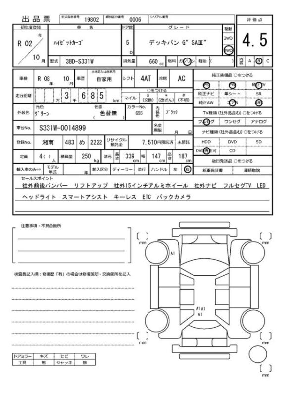 Ref:AUX-18949090 DAIHATSU HIJET CARGO 2020 - Image 18