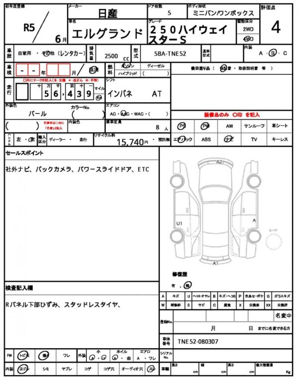 Ref:AUX-18968067 NISSAN ELGRAND 2023 - Image 7