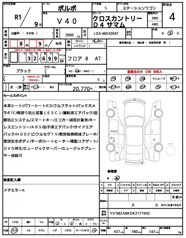 Ref:AUX-19040095 VOLVO V40 2019 - Image 16