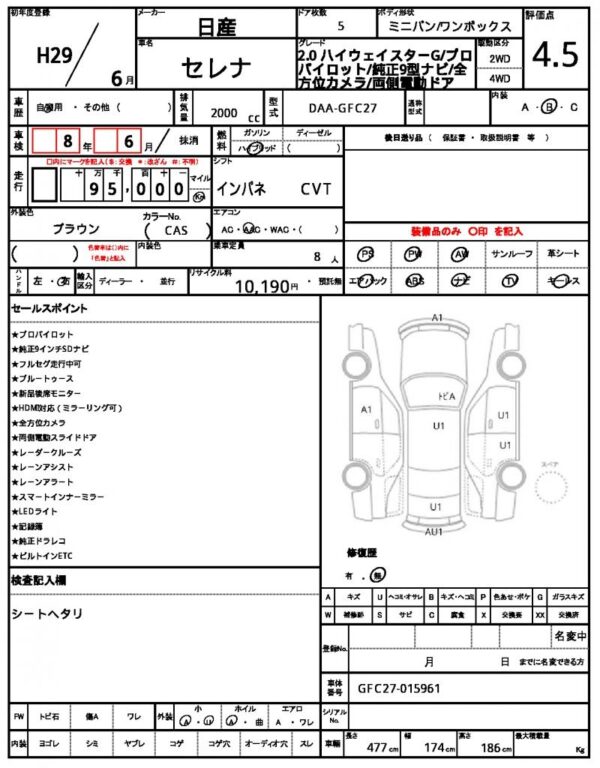 Ref:AUX-19057741 NISSAN SERENA 2017 - Image 21
