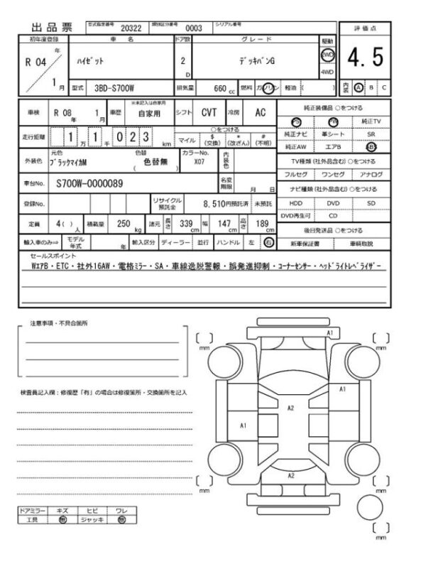 Ref:AUX-19059906 DAIHATSU HIJET CARGO 2022 - Image 21
