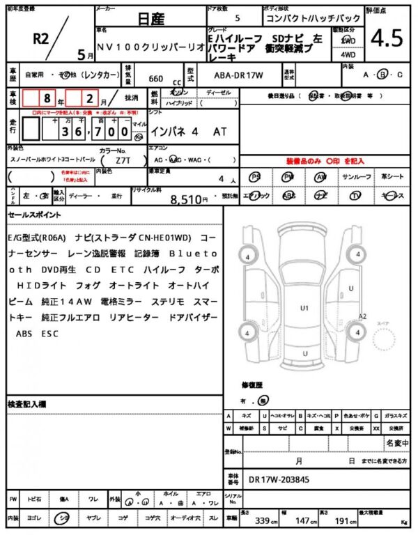 Ref:AUX-19061233 NISSAN NV100CLIPPER RIO 2020 - Image 21