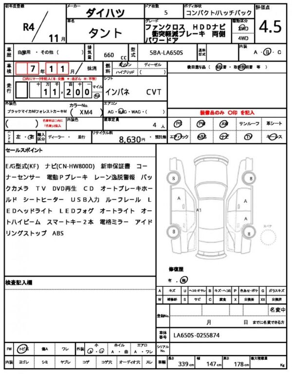 Ref:AUX-19061257 DAIHATSU TANTO 2022 - Image 21