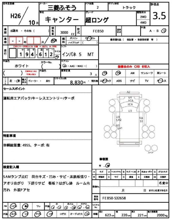 Ref:AUX-19098609 MITSUBISHI FUSO CANTER 2014 - Image 21