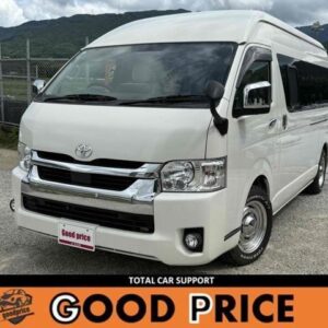 2021 Toyota Hiace Van white gasoline used car Japan export