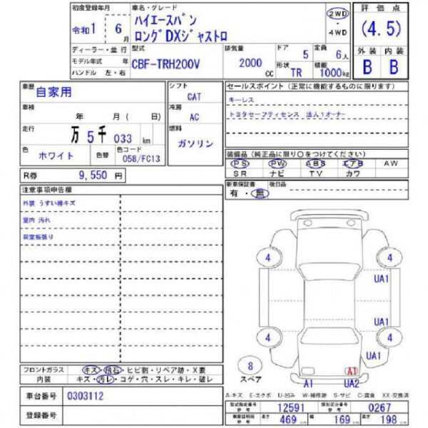 Ref:AUX-19215148 TOYOTA HIACE VAN 2019 - Image 11