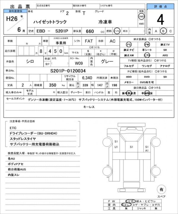 Ref:AUX-19219001 DAIHATSU HIJET TRUCK 2014 - Image 21