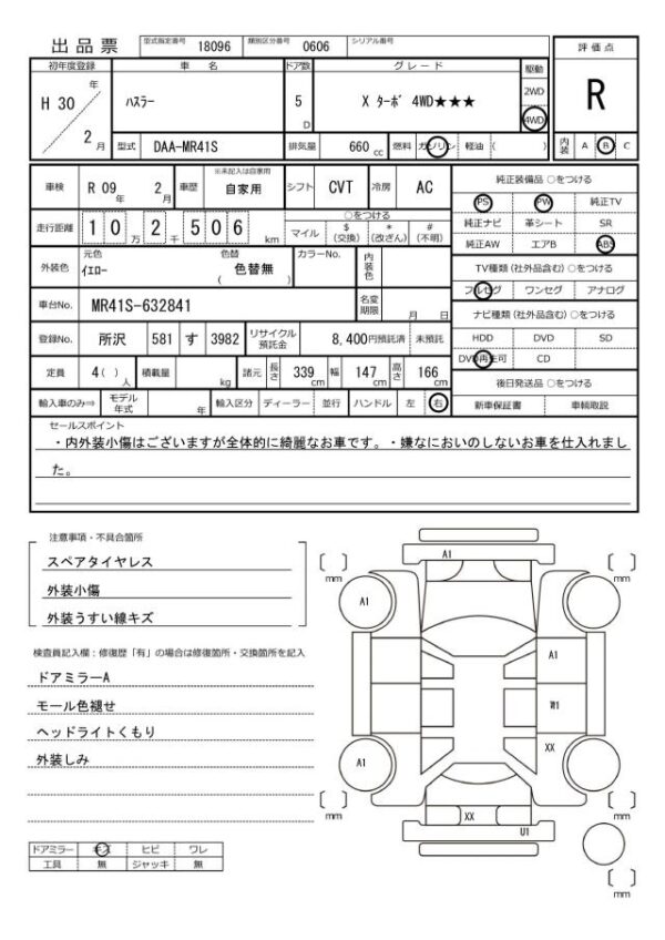 Ref:AUX-19226497 SUZUKI Hustle 2018 - Image 20