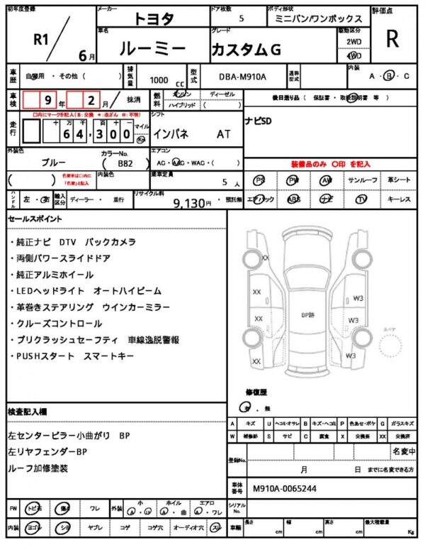 Ref:AUX-19243848 TOYOTA ROOMY 2019 - Image 21