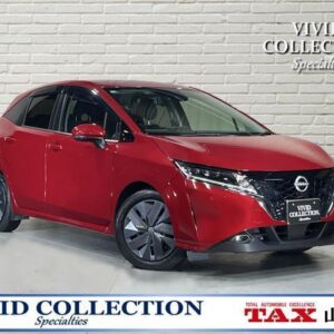 2022 Nissan Note red hybrid used car Japan export