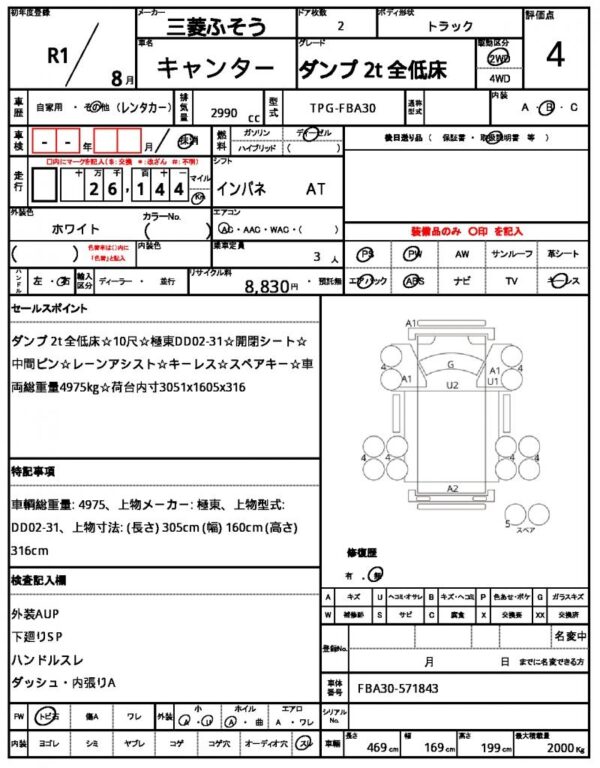Ref:AUX-19248010 MITSUBISHI FUSO CANTER 2019 - Image 21