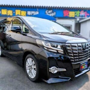 2015 Toyota Alphard G black gasoline used car Japan export