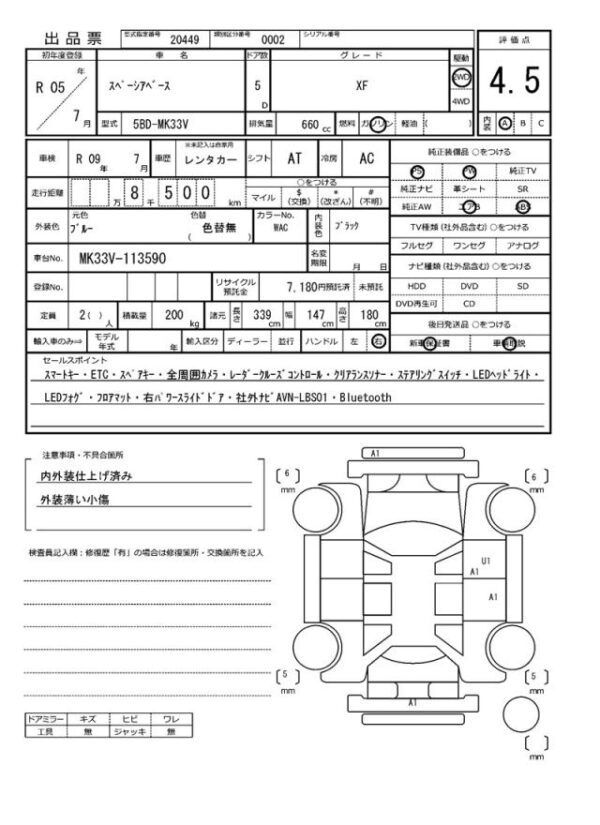 Ref:AUX-19280026 SUZUKI SPACIA BASE 2023 - Image 21