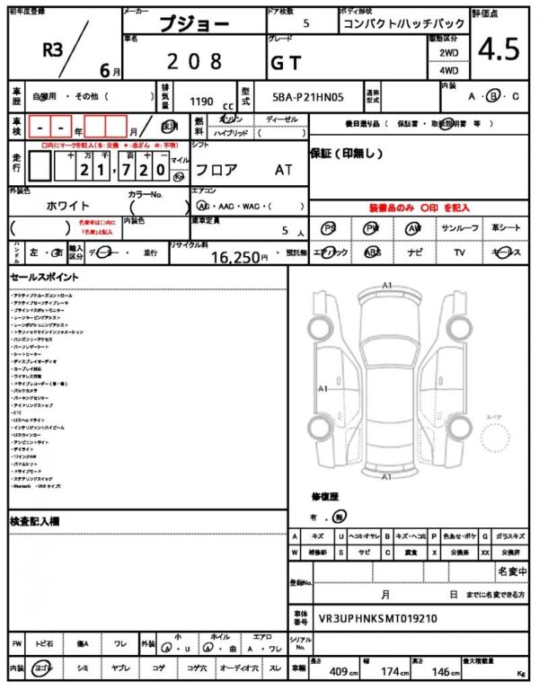 Ref:AUX-19295774 PEUGEOT 208 2021 - Image 21