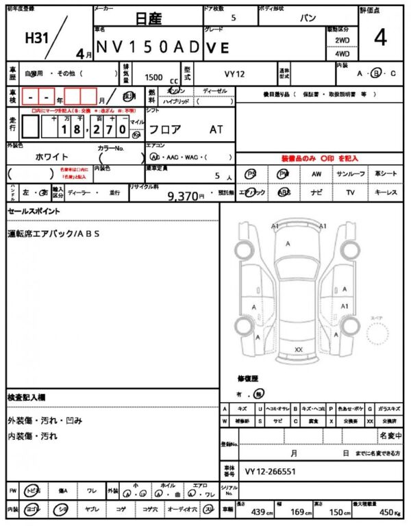 Ref:AUX-19303046 NISSAN NV150AD 2019 - Image 21
