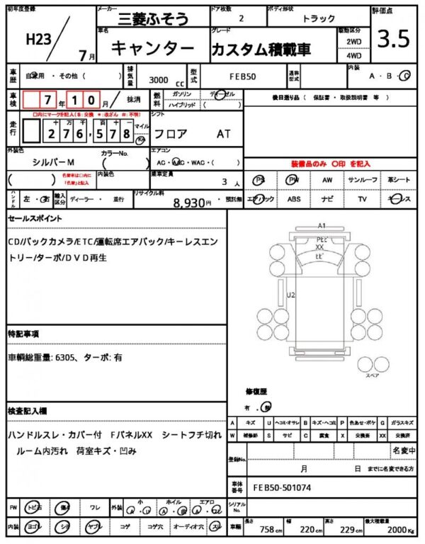 Ref:AUX-19307396 MITSUBISHI FUSO CANTER 2011 - Image 21