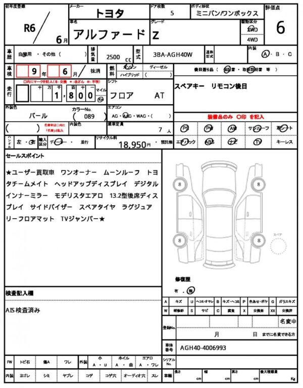 Ref:AUX-19307644 TOYOTA ALPHARD 2024 - Image 16