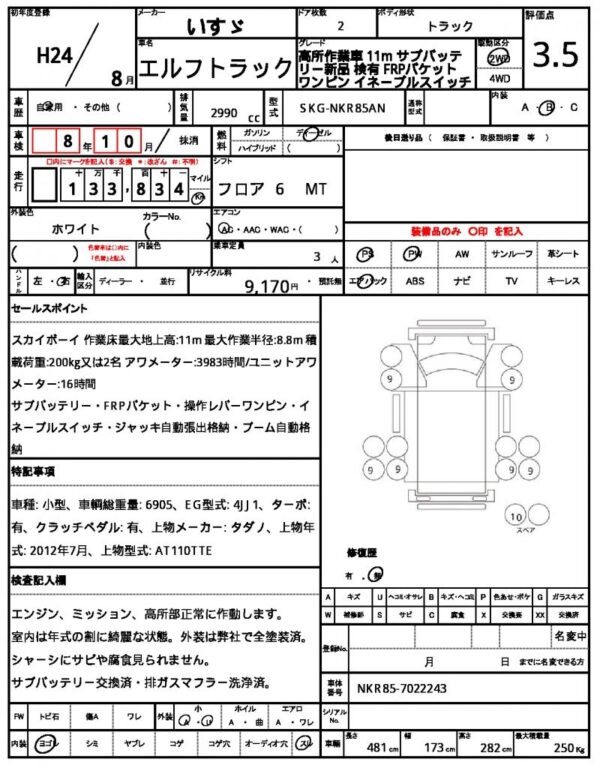 Ref:AUX-19307987 ISUZU ELF TRUCK 2012 - Image 21
