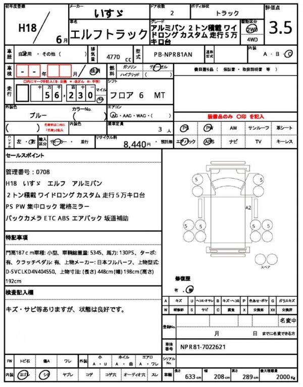 Ref:AUX-19311227 ISUZU ELF TRUCK 2006 - Image 21