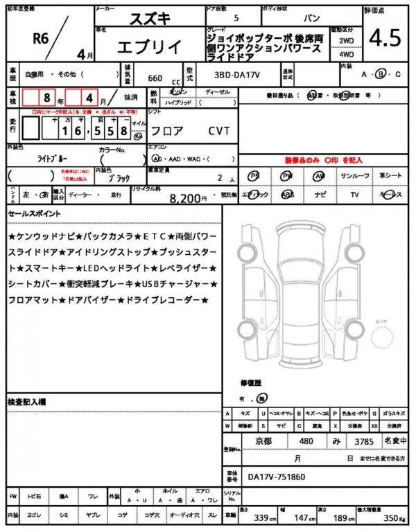 Ref:AUX-19357371 SUZUKI EVERY 2024 - Image 20