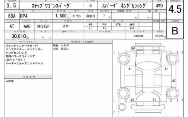 Ref:AUX-19364232 HONDA STEPWAGON SPADA 2021 - Image 6
