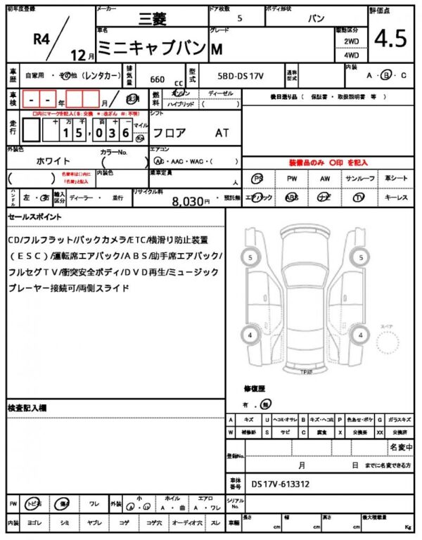 Ref:AUX-19364681 MITSUBISHI MINICAB VAN 2022 - Image 10