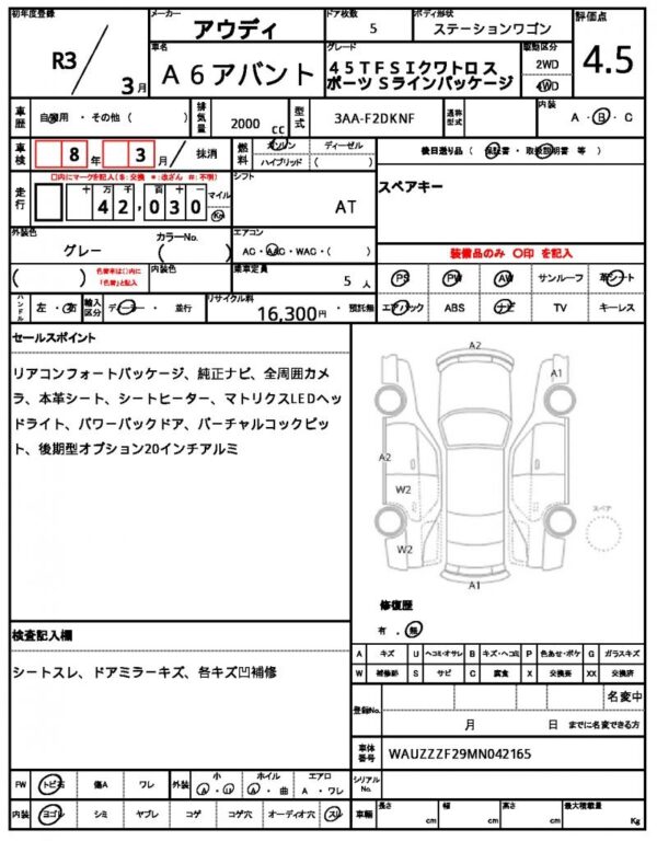 Ref:AUX-19394581 AUDI A6 AVANT 2021 - Image 7
