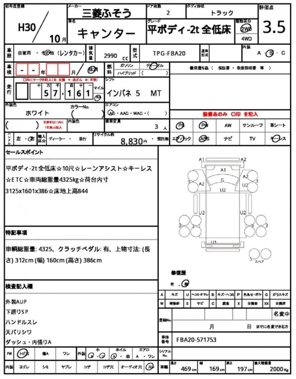 Ref:AUX-19403566 MITSUBISHI FUSO CANTER 2018 - Image 21