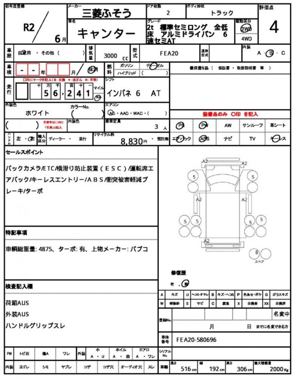 Ref:AUX-19426076 MITSUBISHI FUSO CANTER 2020 - Image 21