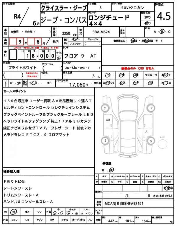 Ref:AUX-19445814 CHRYSLER JEEP JEEP COMPASS 2022 - Image 18