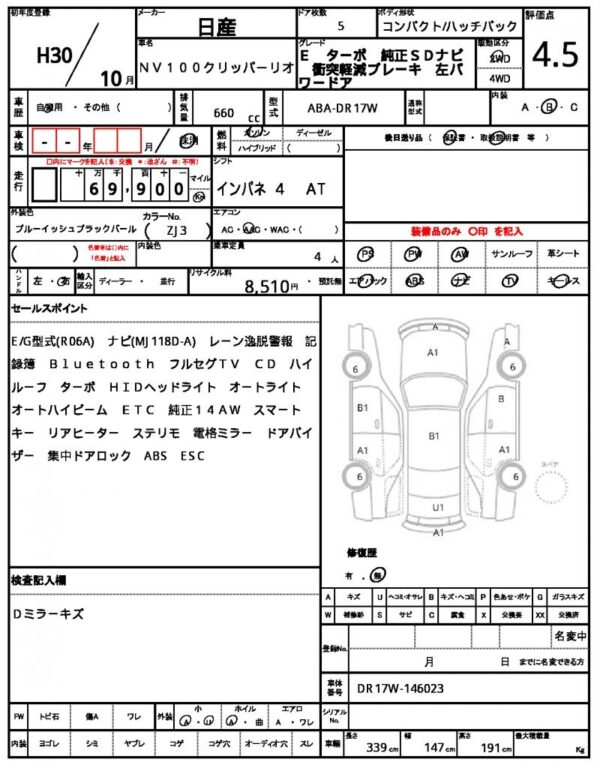 Ref:AUX-19482204 NISSAN NV100CLIPPER RIO 2018 - Image 21