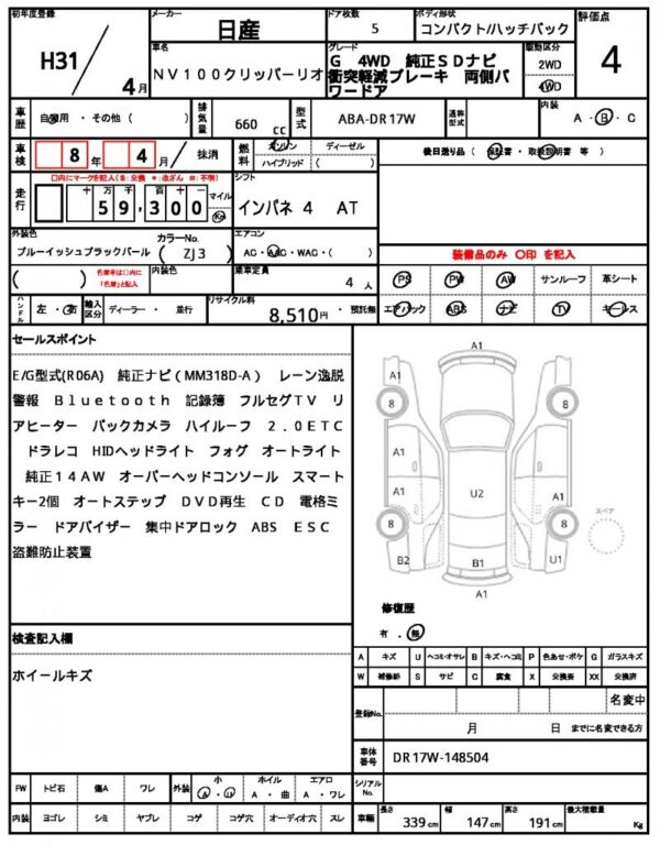 Ref:AUX-19482213 NISSAN NV100CLIPPER RIO 2019 - Image 21