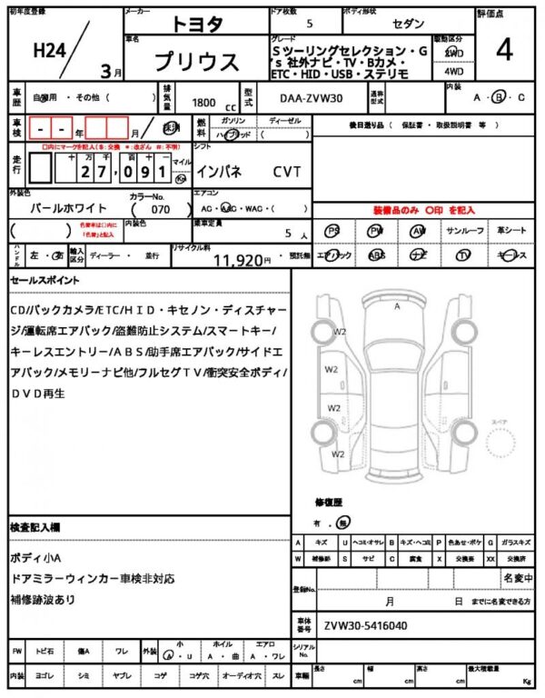 Ref:AUX-19487256 TOYOTA PRIUS 2012 - Image 20