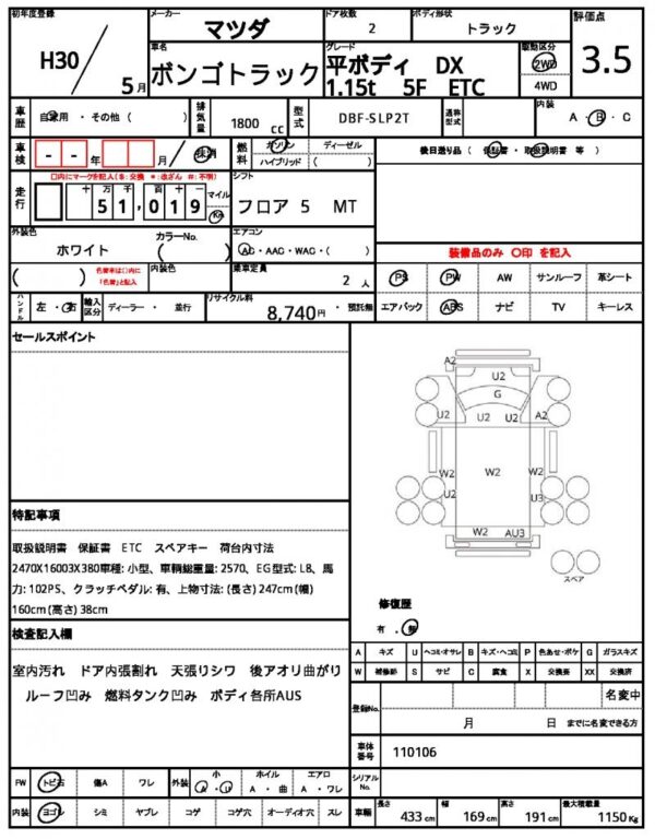 Ref:AUX-19511064 MAZDA BONGO TRUCK 2018 - Image 21