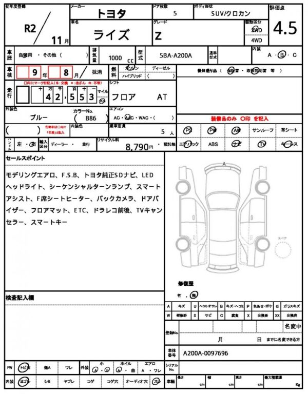 Ref:AUX-19541205 TOYOTA RAIZE 2020 - Image 6