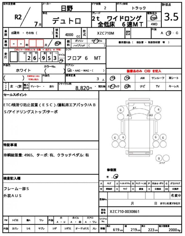 Ref:AUX-19564353 HINO DUTRO 2020 - Image 21