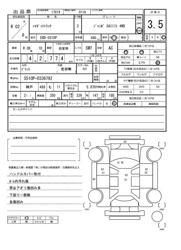 Ref:AUX-19572578 DAIHATSU HIJET TRUCK 2020 - Image 16