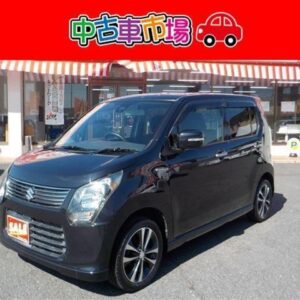 2014 Suzuki Wagon R black gasoline used car Japan export