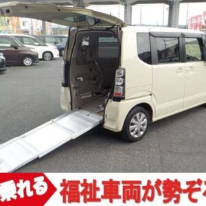 2014 Honda N-Box Plus yellow gasoline used car Japan export