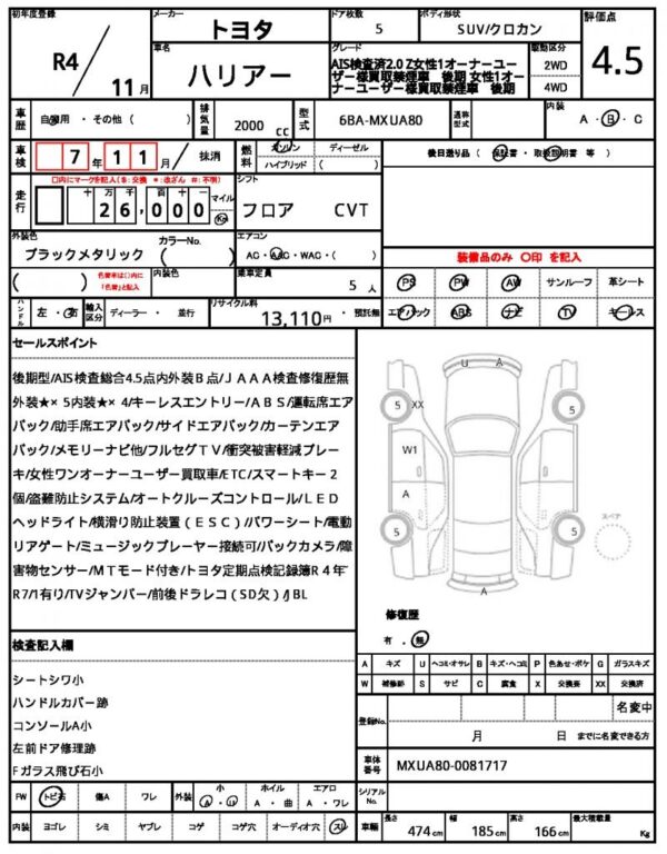 Ref:AUX-19619384 TOYOTA HARRIER 2022 - Image 21